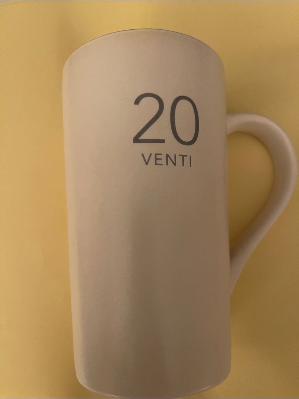 Starbucks Coffee Company 20 oz Venti Mug 2011 White Ceramic Cup